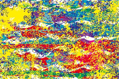 Noktalar, noktalar, çizikler ve çizgiler olan sıkıntılı arkaplan rengi dokusu. Soyut vektör illüstrasyonu.