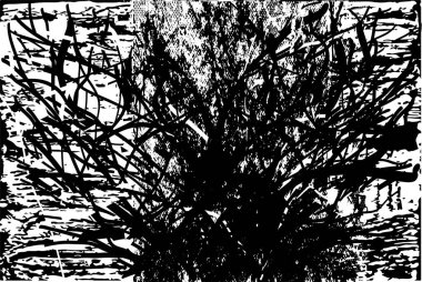 Çizik ve çiziklerle dolu siyah beyaz bir arka plan. Soyut vektör illüstrasyonu.