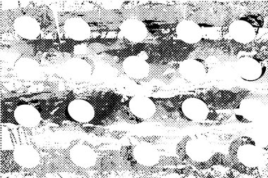 Çizik ve çiziklerle dolu siyah beyaz bir arka plan. Soyut vektör illüstrasyonu.