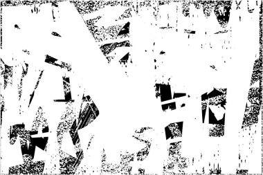 Çizik ve çiziklerle dolu siyah beyaz bir arka plan. Soyut vektör illüstrasyonu.