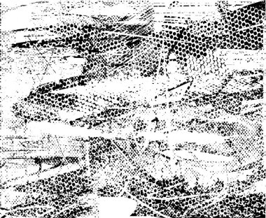 Çizik ve çiziklerle dolu siyah beyaz bir arka plan. Soyut vektör illüstrasyonu.