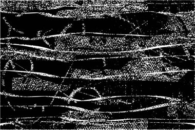 Çizik ve çiziklerle dolu siyah beyaz bir arka plan. Soyut vektör illüstrasyonu.