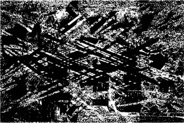 Çizik ve çiziklerle dolu siyah beyaz bir arka plan. Soyut vektör illüstrasyonu.