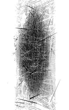 Çizik ve çiziklerle dolu siyah beyaz bir arka plan. Soyut vektör illüstrasyonu.