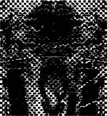 Çizik ve çiziklerle dolu siyah beyaz bir arka plan. Soyut vektör illüstrasyonu.