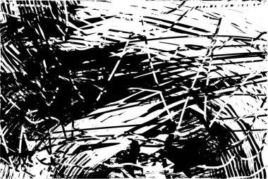 Çizik ve çiziklerle dolu siyah beyaz bir arka plan. Soyut vektör illüstrasyonu.