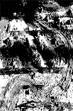 Çizik ve çiziklerle dolu siyah beyaz bir arka plan. Soyut vektör illüstrasyonu.