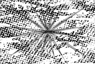 Çizik ve çiziklerle dolu siyah beyaz bir arka plan. Soyut vektör illüstrasyonu.