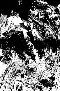 Çizik ve çiziklerle dolu siyah beyaz bir arka plan. Soyut vektör illüstrasyonu.