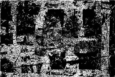 Çizik ve çiziklerle dolu siyah beyaz bir arka plan. Soyut vektör illüstrasyonu.