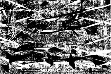 Çizik ve çiziklerle dolu siyah beyaz bir arka plan. Soyut vektör illüstrasyonu.