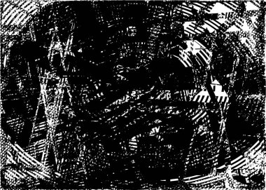 Çizik ve çiziklerle dolu siyah beyaz bir arka plan. Soyut vektör illüstrasyonu.