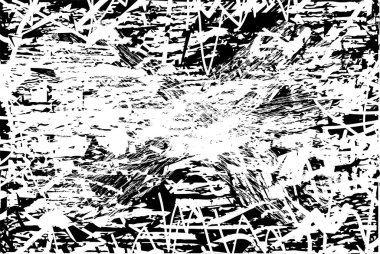 Çizik ve çiziklerle dolu siyah beyaz bir arka plan. Soyut vektör illüstrasyonu.