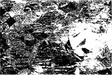 Çizik ve çiziklerle dolu siyah beyaz bir arka plan. Soyut vektör illüstrasyonu.