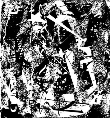 Çizik ve çiziklerle dolu siyah beyaz bir arka plan. Soyut vektör illüstrasyonu.