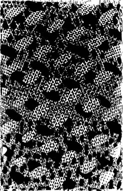 Çizik ve çiziklerle dolu siyah beyaz bir arka plan. Soyut vektör illüstrasyonu.