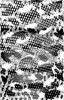 Çizik ve çiziklerle dolu siyah beyaz bir arka plan. Soyut vektör illüstrasyonu.