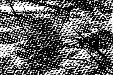 Çizik ve çiziklerle dolu siyah beyaz bir arka plan. Soyut vektör illüstrasyonu.