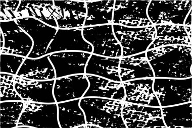 Çizik ve çiziklerle dolu siyah beyaz bir arka plan. Soyut vektör illüstrasyonu.