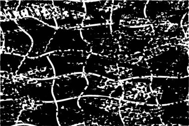 Çizik ve çiziklerle dolu siyah beyaz bir arka plan. Soyut vektör illüstrasyonu.