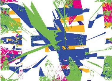 Çizik ve çiziklerle dolu siyah beyaz bir arka plan. Soyut vektör illüstrasyonu.