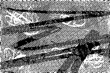 Çizik ve çiziklerle dolu siyah beyaz bir arka plan. Soyut vektör illüstrasyonu.