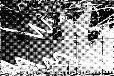 Çizik ve çiziklerle dolu siyah beyaz bir arka plan. Soyut vektör illüstrasyonu.