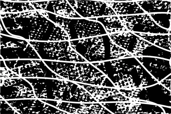 Çizik ve çiziklerle dolu siyah beyaz bir arka plan. Soyut vektör illüstrasyonu.