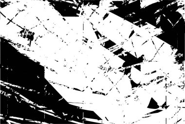 Çizik ve çiziklerle dolu siyah beyaz bir arka plan. Soyut vektör illüstrasyonu.