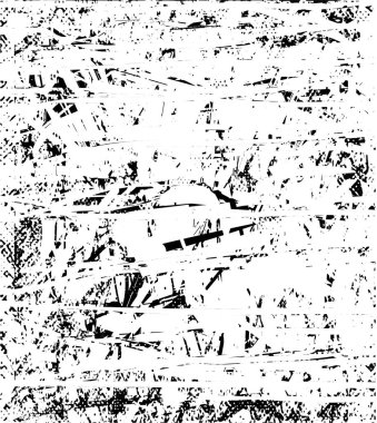 Çizik ve çiziklerle dolu siyah beyaz bir arka plan. Soyut vektör illüstrasyonu.