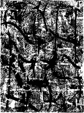 Çizik ve çiziklerle dolu siyah beyaz bir arka plan. Soyut vektör illüstrasyonu.