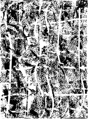 Çizik ve çiziklerle dolu siyah beyaz bir arka plan. Soyut vektör illüstrasyonu.