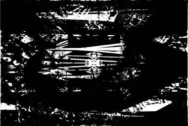 Çizik ve çiziklerle dolu siyah beyaz bir arka plan. Soyut vektör illüstrasyonu.