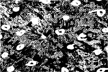 Çizik ve çiziklerle dolu siyah beyaz bir arka plan. Soyut vektör illüstrasyonu.