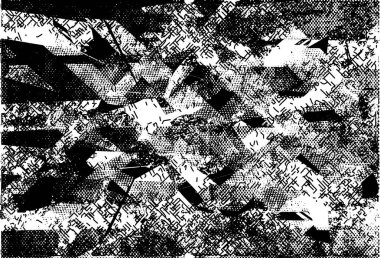 Çizik ve çiziklerle dolu siyah beyaz bir arka plan. Soyut vektör illüstrasyonu.