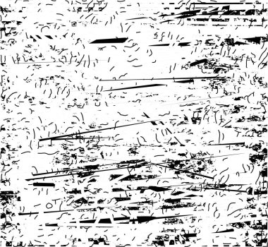 Çizik ve çiziklerle dolu siyah beyaz bir arka plan. Soyut vektör illüstrasyonu.