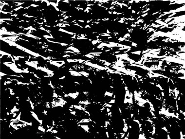 Çizik ve çiziklerle dolu siyah beyaz bir arka plan. Soyut vektör illüstrasyonu.