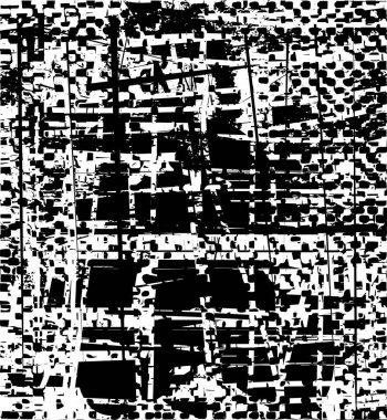 Çizik ve çiziklerle dolu siyah beyaz bir arka plan. Soyut vektör illüstrasyonu.