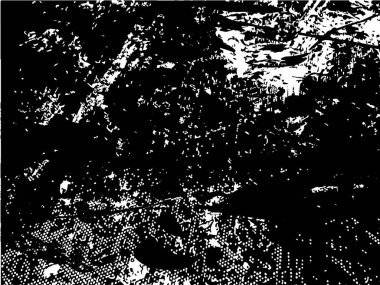 Çizik ve çiziklerle dolu siyah beyaz bir arka plan. Soyut vektör illüstrasyonu.