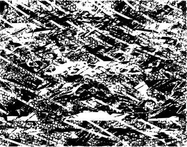 Çizik ve çiziklerle dolu siyah beyaz bir arka plan. Soyut vektör illüstrasyonu.