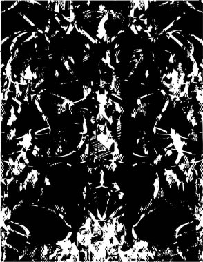 Çizik ve çiziklerle dolu siyah beyaz bir arka plan. Soyut vektör illüstrasyonu.