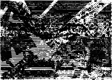 Çizik ve çiziklerle dolu siyah beyaz bir arka plan. Soyut vektör illüstrasyonu.