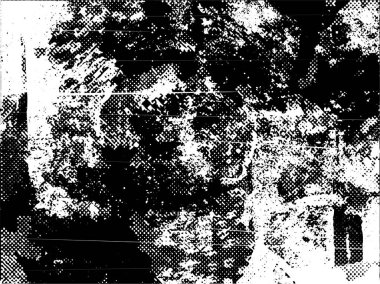 Çizik ve çiziklerle dolu siyah beyaz bir arka plan. Soyut vektör illüstrasyonu.