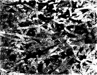 Çizik ve çiziklerle dolu siyah beyaz bir arka plan. Soyut vektör illüstrasyonu.