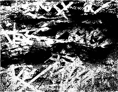 Çizik ve çiziklerle dolu siyah beyaz bir arka plan. Soyut vektör illüstrasyonu.