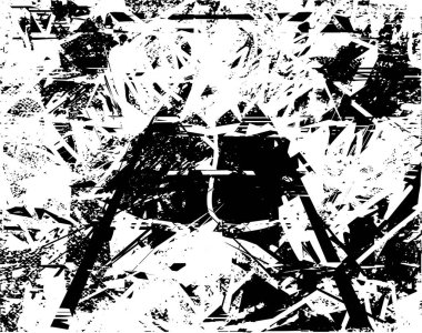 Çizik ve çiziklerle dolu siyah beyaz bir arka plan. Soyut vektör illüstrasyonu.