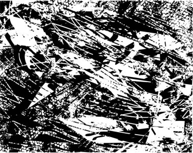 Çizik ve çiziklerle dolu siyah beyaz bir arka plan. Soyut vektör illüstrasyonu.