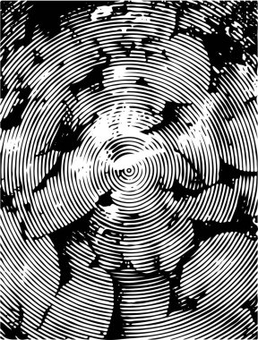 Çizik ve çiziklerle dolu siyah beyaz bir arka plan. Soyut vektör illüstrasyonu.