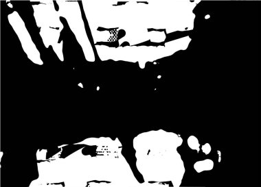 Çizik ve çiziklerle dolu siyah beyaz bir arka plan. Soyut vektör illüstrasyonu.