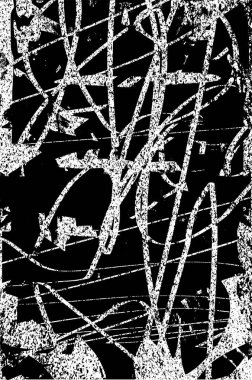 Çizik ve çiziklerle dolu siyah beyaz bir arka plan. Soyut vektör illüstrasyonu.